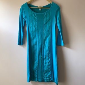 Prairie Underground Par Avion turquoise blue dress XS